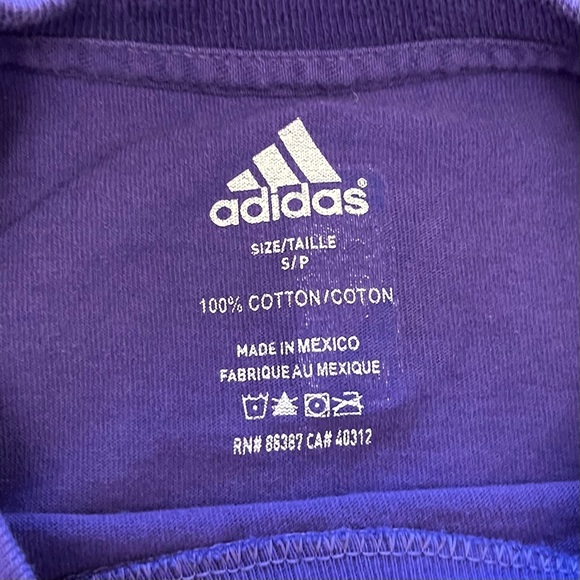 ADIDAS Purple Tee Shirt - RAPTORS LOWRY #7 - Adult Small - Picture 3 of 8